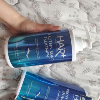 헤어플러스 단백질탈모샴푸 500ml+단백질본드앰플 145ml — 5점을 준 리뷰어가 2021년 3월 올린 사용 사진