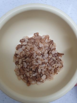 씨알푸드 유기농 쌀 시리얼 390g + 갓 구운 유기농 발아통곡물 150g — 4점을 준 리뷰어가 2022년 1월 올린 사용 사진