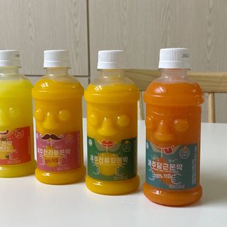 탐라원 제주의 맛, 몬딱주스 4종세트 - 한라봉몬딱주스, 천혜향몬딱주스, 청귤에이드, 당근몬딱주스 — 4.5점을 준 리뷰어가 2021년 7월 올린 사용 사진