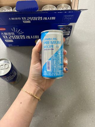 한미사이언스 [한미] 스파클링 프리미엄 레시피 (카페인, 제로카페인 2종)각5개총10개제공 — 5점을 준 리뷰어가 2025년 1월 올린 사용 사진