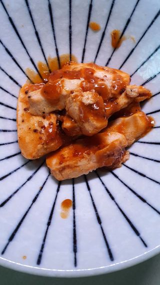 굽네몰 [굽네] 소스가 맛있는 닭가슴살 슬라이스 4종 — 5점을 준 리뷰어가 2021년 4월 올린 사용 사진