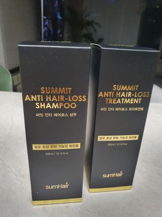 썸헤어 / SUMHAIR 썸헤어  써밋 안티 헤어로스 샴푸+트리트먼트 — 5점을 준 리뷰어가 2021년 6월 올린 사용 사진