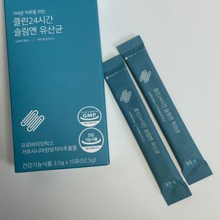 클린24시간 슬림앤유산균 1박스 (3.5g X 15포) — 5점을 준 리뷰어가 2022년 8월 올린 사용 사진