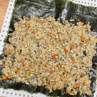 해풀잎 누구나 김밥*1ea [(혼합야채 35g *1ea,  김밥김 (5g, 5ea),  양념간장 (6g, 5ea), 참기름(5g, 2ea)] — 5점을 준 리뷰어가 2022년 7월 올린 사용 사진