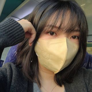 [숨그림]  덴탈마스크 짱구 우리아이 그리고 내가 쓰는 믿을수있는 케릭터 마스크  16종 — 5점을 준 리뷰어가 2021년 10월 올린 사용 사진