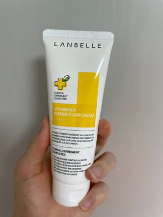 랑벨 비타 에너지 잡티 크림 75ml (피부 속 기미완화크림) — 5점을 준 리뷰어가 2022년 6월 올린 사용 사진