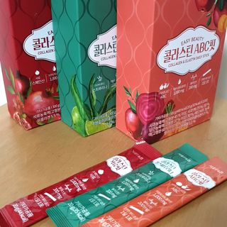 서울에프엔비 콜라스틴 3종 뷰티젤리스틱 45입 [ABC핏 15입 /  석류핏 15입 / 청스피루리나 15입] — 4점을 준 리뷰어가 2021년 9월 올린 사용 사진