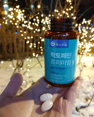 짱스마일 락토페린 프리미엄 정 1000ml x 60정 — 4점을 준 리뷰어가 2022년 12월 올린 사용 사진