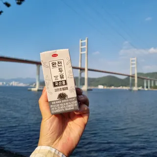 완전두유 국산콩 저당 3종 — 5점을 준 리뷰어가 2022년 10월 올린 사용 사진