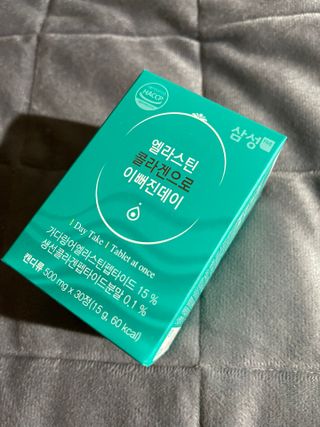 체인미 엘라스틴 콜라겐으로 이뻐진데이 500mg x 30정 — 5점을 준 리뷰어가 2021년 12월 올린 사용 사진