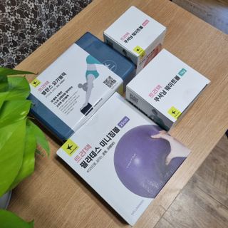 [트라택] 홈 필라테스 SET [미니짐볼+웨이트볼(0.5kg&1kg+요가블럭] — 5점을 준 리뷰어가 2022년 7월 올린 사용 사진