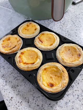 디앙뜨 포르투갈 에그타르트 오리지널 맛+패션후르츠+초콜릿타르트 맛 중 택1 — 5점을 준 리뷰어가 2021년 8월 올린 사용 사진