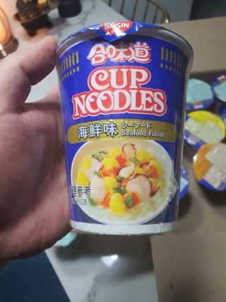 NISSIN 닛신 컵누들  4종 - 씨푸드오리지날, 씨푸드 스파이시, 씨푸드 커리, 씨푸드 XO소스 — 5점을 준 리뷰어가 2022년 5월 올린 사용 사진