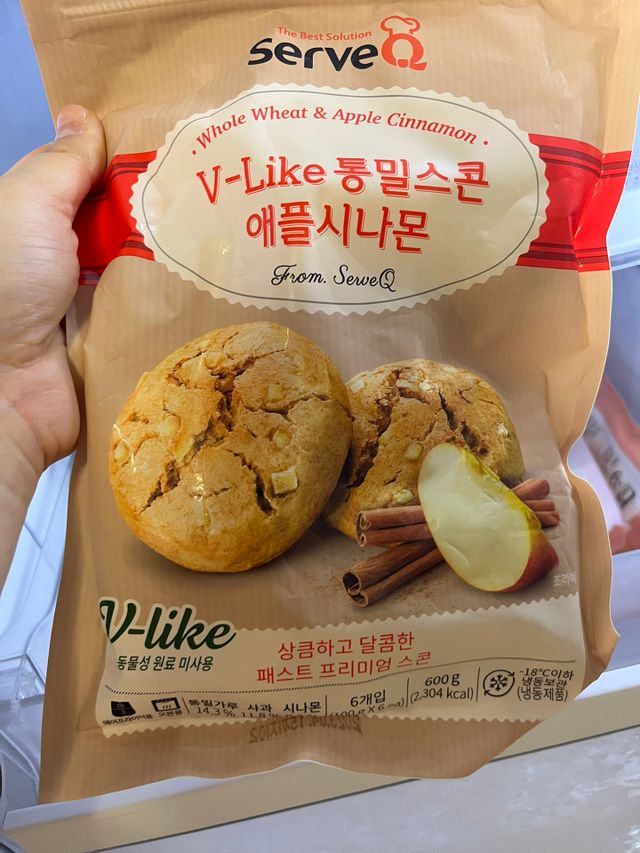 서브큐 V-like 통밀스콘 2종 (애플시나몬+피칸크랜베리) 리뷰 사진