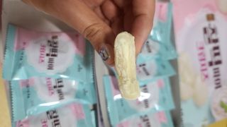 롯데제과 찰떡파이 크림치즈 — 5점을 준 리뷰어가 2021년 5월 올린 사용 사진