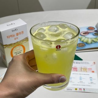[음료수 대신 가능!]  빠르게 흡수되는 아임오 타먹는 콜라겐 1박스 — 5점을 준 리뷰어가 2023년 4월 올린 사용 사진