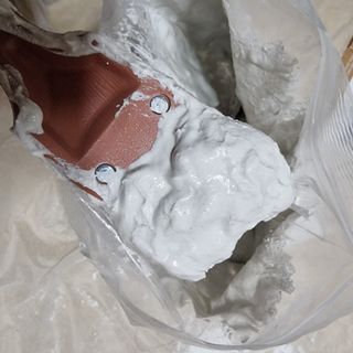 [신흥산업] 붙이는 벽돌 황토 파벽돌 230mm 45장,  욕실 인테리어 실내장식 셀프인테리어 — 5점을 준 리뷰어가 2023년 5월 올린 사용 사진