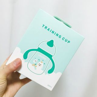 유비맘 트라이탄 코니빨대컵_컬러 랜덤 발송 — 5점을 준 리뷰어가 2021년 2월 올린 사용 사진