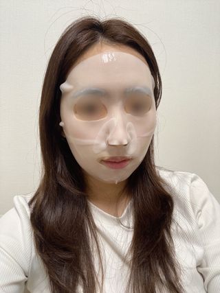 블로그 [웰더마] 프리미엄 사파이어 콜라겐 임팩트 피팅 마스크(4매입/1BOX) — 4점을 준 리뷰어가 2025년 5월 올린 사용 사진