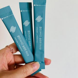 클린24시간 슬림앤유산균 1박스 (3.5g X 15포) — 4점을 준 리뷰어가 2022년 8월 올린 사용 사진