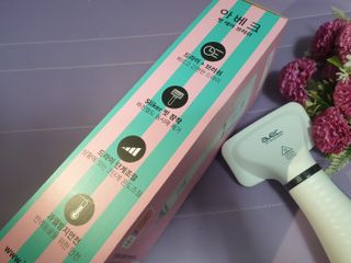 아베크 펫 강아지 고양이 애견 에어 브러쉬 드라이기 올인원 — 4.5점을 준 리뷰어가 2021년 7월 올린 사용 사진