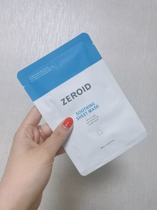 제로이드 수딩 시트 마스크 — 5점을 준 리뷰어가 2022년 4월 올린 사용 사진