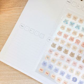 리훈 곰부 체크리스트+ 곰부 리무버블스티커 1장 — 5점을 준 리뷰어가 2021년 5월 올린 사용 사진