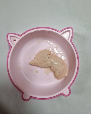 도그퓨어 푸드닭 강아지 닭고기 통살 애견간식 오리지널/차전자피/초록입홍합 — 5점을 준 리뷰어가 2021년 11월 올린 사용 사진