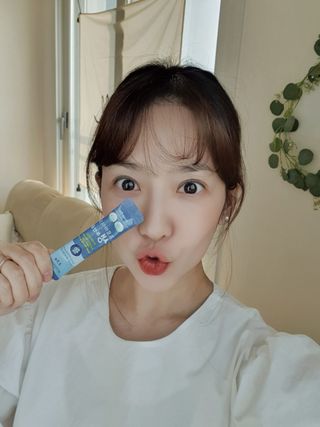서울약사신협_프로바이오생유산균_2.5G x 100포 — 5점을 준 리뷰어가 2021년 4월 올린 사용 사진