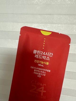 클린24시간 레드박스 1BOX(5포) + 전용보틀(500ml) — 5점을 준 리뷰어가 2024년 1월 올린 사용 사진