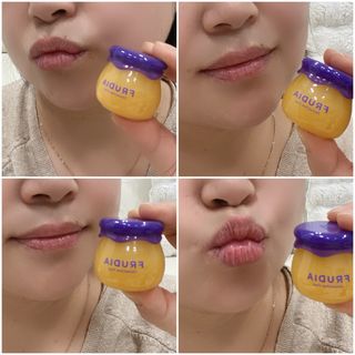틱톡 [후르디아] 튼입술해결템 올리브영 블루베리 하이드레이팅 허니 립밤 — 4.5점을 준 리뷰어가 2024년 3월 올린 사용 사진