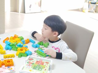 애니블록 뽀로로 퍼즐 스타터 — 5점을 준 리뷰어가 2021년 1월 올린 사용 사진