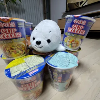 NISSIN 닛신 컵누들  4종 - 씨푸드오리지날, 씨푸드 스파이시, 씨푸드 커리, 씨푸드 XO소스 — 5점을 준 리뷰어가 2022년 4월 올린 사용 사진