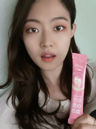 [인디닥터] 면역 생생 핑크 이뮨 젤리 — 5점을 준 리뷰어가 2022년 4월 올린 사용 사진