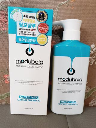 모두발라 마이크로 비타캡슐 탈모샴푸 — 5점을 준 리뷰어가 2022년 1월 올린 사용 사진