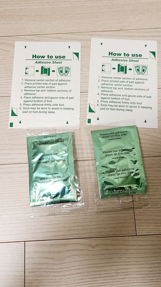 [레제르] 아로마 수액패치 발패치 10매입 - 라벤더향/유칼립투스향/대나무향 — 5점을 준 리뷰어가 2022년 2월 올린 사용 사진