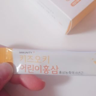 [이뮤니티플러스]우리아이 면역오키, 건강오키 _ 키즈오키 어린이홍삼 10포 1box — 5점을 준 리뷰어가 2022년 3월 올린 사용 사진