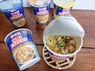 NISSIN 닛신 컵누들  4종 - 씨푸드오리지날, 씨푸드 스파이시, 씨푸드 커리, 씨푸드 XO소스 — 5점을 준 리뷰어가 2022년 4월 올린 사용 사진