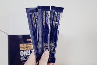 참앤들황토농원 맛있게 탱글탱글! 탱글석류 어린저분자 콜라겐 젤리스틱 1박스 ♥총 50포♥ — 5점을 준 리뷰어가 2023년 2월 올린 사용 사진