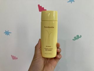 스킨큐어 산다화 유기농 레몬썬크림 — 5점을 준 리뷰어가 2022년 5월 올린 사용 사진
