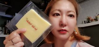 앙투어솔레 아일랜드 구워먹는 치즈 100 자연 치즈 와인안주 300g(100g x 3팩) — 5점을 준 리뷰어가 2022년 8월 올린 사용 사진