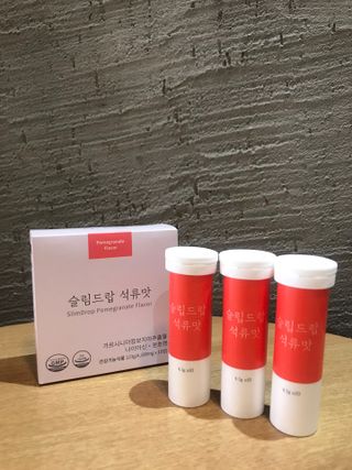 [슬림드랍 석류맛] 건기식 다이어트 보조제 겸 비타민 — 5점을 준 리뷰어가 2022년 1월 올린 사용 사진