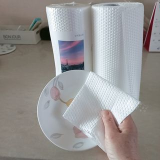 부직포나라 중금속유해물질ZERO 뜯어쓰는 주방 일회용수세미 60매 2매 — 5점을 준 리뷰어가 2022년 11월 올린 사용 사진