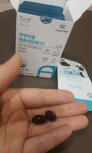 메디포스트 모비타 아쿠아셀 엔초비오메가3 60캡슐 — 5점을 준 리뷰어가 2022년 12월 올린 사용 사진