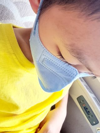 애니가드키즈 라이트 소형 5컬러 각 10매입 [크리미베이지, 코튼핑크, 블루레이크, 페일로즈, 민트그린] — 5점을 준 리뷰어가 2022년 6월 올린 사용 사진