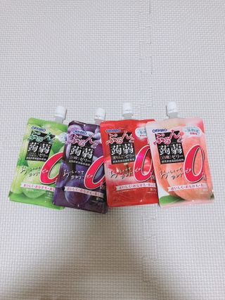 ORIHIRO 오리히로 곤약젤리 제로칼로리 130g 4종 4팩(맛별로 1팩씩) — 4점을 준 리뷰어가 2023년 1월 올린 사용 사진