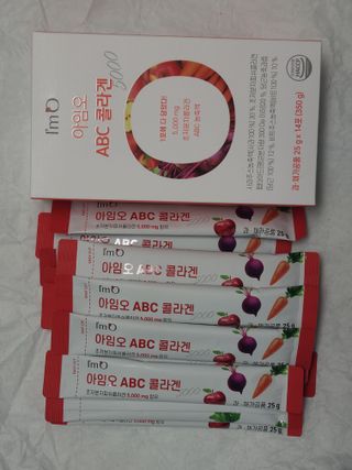 아임오 ABC 콜라겐 젤리 14포 — 5점을 준 리뷰어가 2022년 2월 올린 사용 사진