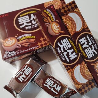 롯데제과 롯샌 카페크런치 — 5점을 준 리뷰어가 2021년 10월 올린 사용 사진