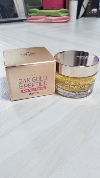 아이앤립 / EYENLIP 아이앤립 24K 골드 N 펩타이드 앰플 크림 — 5점을 준 리뷰어가 2021년 4월 올린 사용 사진