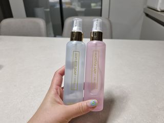 멈칫 X 최준 헤어 앤 바디미스트 소프트블루솝, 마젠타레이디 2종 — 5점을 준 리뷰어가 2021년 8월 올린 사용 사진